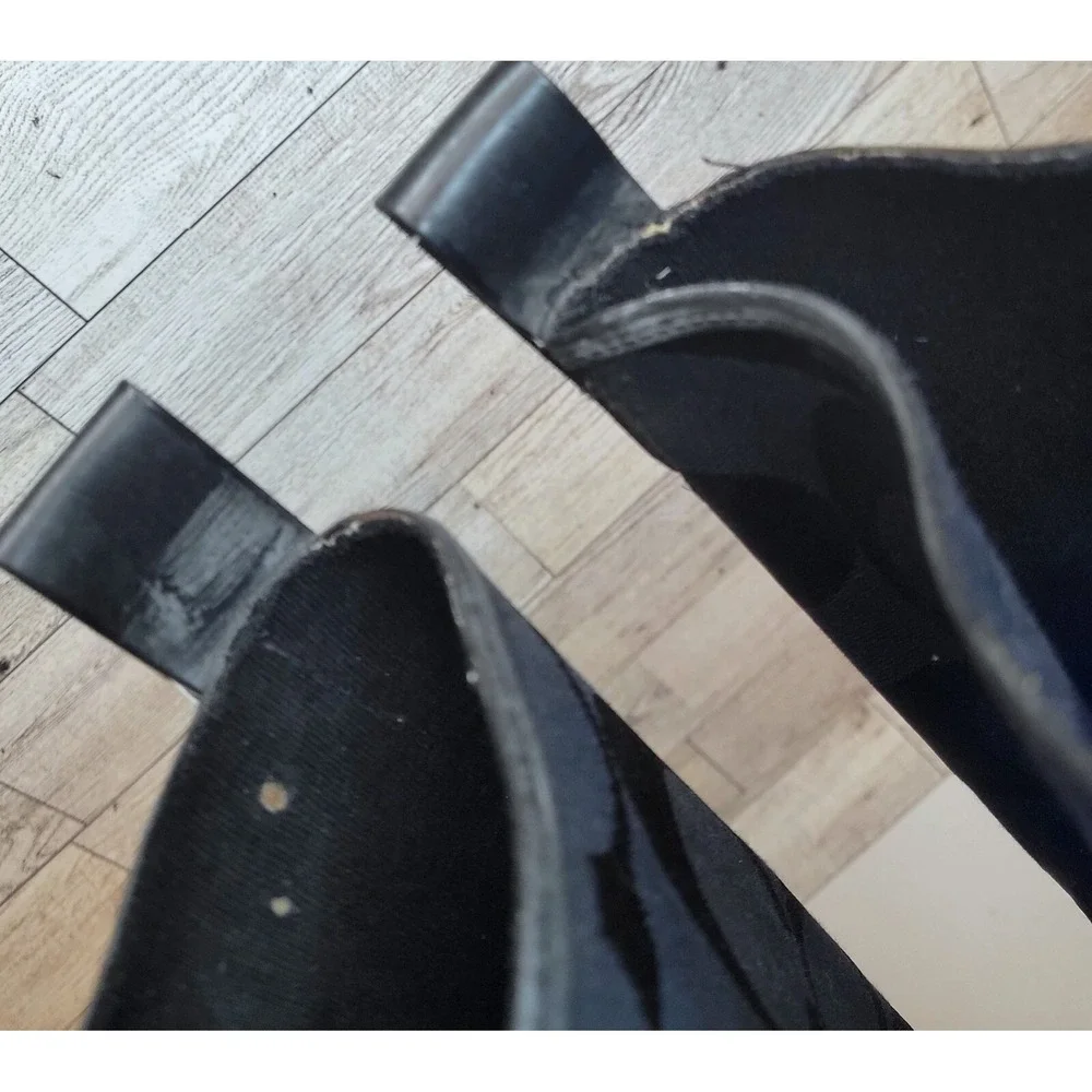 Coach Black Tall Rain Boots with Signature Logo